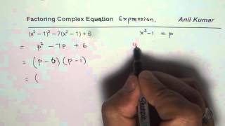 Factor Complex Quadratic Trinomial Using Substitution [upl. by Aimej]