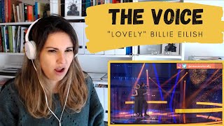 REACTING TO quotLovelyquot Billie Eilish The Voice Albina amp Filip [upl. by Estella]