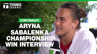 Aryna Sabalenka Wins Her First Cincinnati Title  2024 Cincinnati Final [upl. by Merrielle]