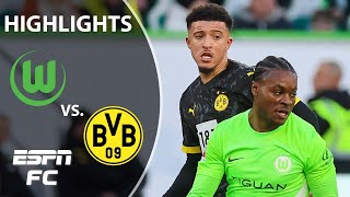 VfL Wolfsburg vs Borussia Dortmund  Bundesliga Highlights  ESPN FC [upl. by Ez753]