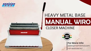 Heavy Metal Base Manual Wiro closer Machine  Buy Now 09555086767 How to use manual wiro closer [upl. by Nolyarg]