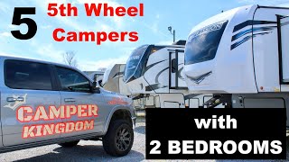 Check out these 5 Fifth Wheels with 2 bedrooms 1 and 2 Bathrooms [upl. by Chappell]