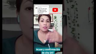 Acuse y confirmación de cita en el SAT quadrasolutions contadores citasat confirmaciónDeCita [upl. by Prisilla]