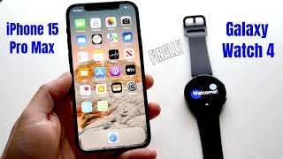 You Can Connect Galaxy Watch 4 To iPhone  FINALLY [upl. by Ibbetson]