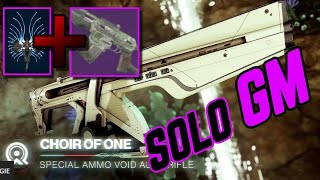 Choir Of One is A GM Monster  Solo Grandmaster Nightfall Platinum The Wyvern Gun Destiny 2 [upl. by Cher560]