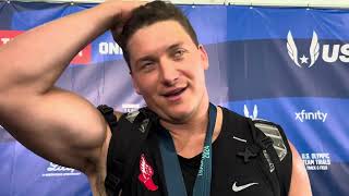 Daniel Haugh Wins Olympic Trials Hammer Throw [upl. by Tabina]