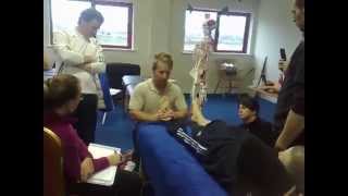 How to perform a Grade 5 HVT Osteopathic Manipulation to the TaloCrural Joint of the Ankle Joint [upl. by Enitsenrae]