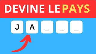 Peuxtu deviné tous les pays à partir des deux premières lettres  quiz quiztime culture [upl. by Goodwin]