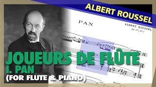 🎼 ALBERT ROUSSEL  Joueurs De Flûte Op 27  I PAN For FLUTE amp PIANO  Sheet Music Scrolling [upl. by Dlared]