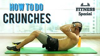 HOW TO DO CRUNCHES  Perfect Crunch FOR BEGINNERS  Best ABS Exercises  FITNESS SPECIAL  WORKOUT [upl. by Gui438]