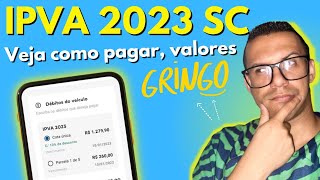 IPVA 2023 SC  Como PAGARCONSULTAR DÉBITOS  O GRINGO [upl. by Atsahc]