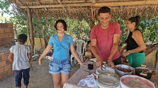 VEJA UMA DELICIOSO ALMOÇO NA CASA DA ROÇA E OS CONVIDADOS E TEVE EM CONTRO COM ROSILENE E CELINHA [upl. by Sang]