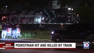 Train kills pedestrian in MiamiDade [upl. by Ettigirb]