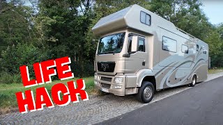 Wohnmobil Lifehack GERADE STEHEN bei extrem Gefälle OHNE HUBSTÜTZEN [upl. by Feune]