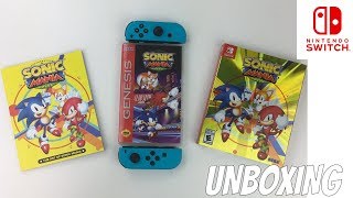 NINTENDO SWITCH SONIC MANIA PLUS UNBOXING [upl. by Tenneb216]