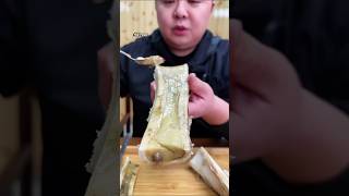 Big Bone marrow mukbang bonemarrowmukbang mukbang eatingshow eatingasmr [upl. by Bachman]