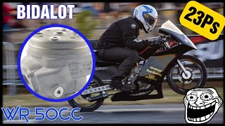 Vlog bidalot WR 50cc Un moteur complètement dingue 😳 [upl. by Onivag591]