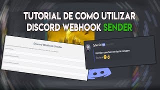 Tutorial Discord  Como utilizar Webhook Online [upl. by Madox]