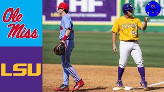 15 Ole Miss vs 14 LSU Highlights INSANE GAME  2019 College Baseball Highlights [upl. by Llehcar]