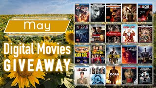 Digital Movie Codes Giveaway  May 2024 🌻 [upl. by Dov]