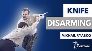 Systema Russian Martial Art  Mikhail Ryabko knife disarming Toronto 2000 [upl. by Anertak]