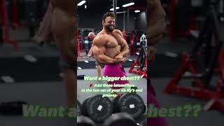 WANT A BIGGER CHEST ADD THESE INTENSIFIERS fitwitheric motivation bodybuilding chest muscle [upl. by Cilka]