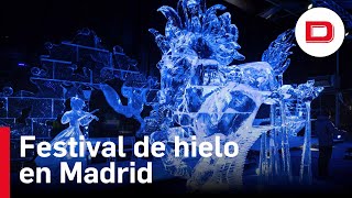 I Festival Internacional de Esculturas de Hielo en Madrid [upl. by Welsh765]