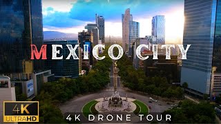 Mexico City 🇲🇽 in 4K ULTRA HD Video by Drone  Ciudad de Mexico CDMX [upl. by Norrehs296]