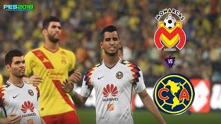 PES 2018  Morelia vs América  Partido Amistoso  Gameplay PC [upl. by Ardene846]