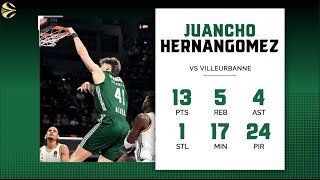 Panathinaikos  Villeurbanne 9268  Juancho Hernangomez 13 Points 24 PIR [upl. by Ballou603]