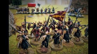 Easterlings Vs Dwarves 600pt MESBG Battle Report [upl. by Eemaj130]