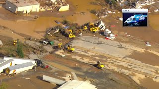 North Carolina Helene damage Sky 4 video Biltmore Village [upl. by Wobniar732]