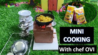 Chef Ovis Miniature Cooking challengetiny food  mini maggi Mini cooking show\miniature food [upl. by Eiramadnil]