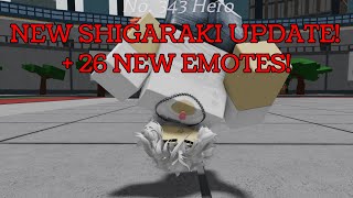 New Shigaraki Update  All Emotes Showcase in Heroes Battleground [upl. by Elmajian]