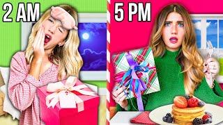 24 HOUR CHRiSTMAS GiFT EXCHANGE 24 PRESENTS FOR 24 PEOPLE Can We Do It 🎁⏳🎄 [upl. by Itnahsa]