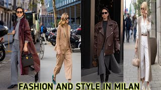 Milan Street Fashion Chic Fall Outfit ideas AUTUMN STREET OUTFITS TRENDS 2024New season new trends [upl. by Poliard773]