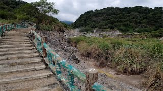 Hot Springs in Longfenggu Park Taipei Taiwan [upl. by Nyram462]