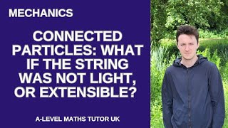 Alevel Mechanics what if the string was NOT light or NOT inextensible… [upl. by Akenor]