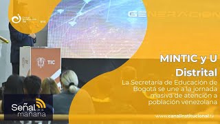 MinTIC y Universidad Distrital lanzan programa ´Generación TIC´ Señal de la mañana [upl. by Haelhsa]