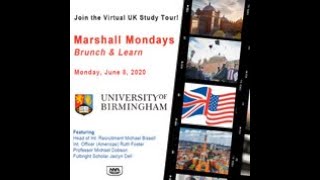 Marshall Monday Brunch and Learn  University of Birmingham 8 June 2020 [upl. by Immat]