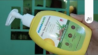 Mamaearth  Quick Review  Aloe Vera Sunscreen Body Lotion  Skincare quickreview honestreview [upl. by Lahsiv361]