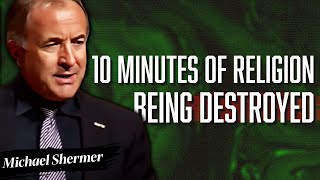 10 Minutes of Religion being Pulled Apart by Michael Shermer [upl. by Aicilyhp437]