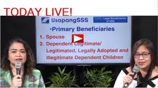 TOPIC FOR TODAY LEGAL BENEFICIARIES OF SSS [upl. by Haral]