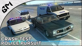 BeamNG Drive  Crash Test  Police Pursuit  Compilation [upl. by Blinni]