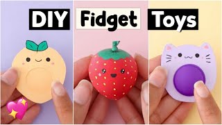 DIY Miniature POP IT Fidget Toys  Viral TikTok AntiStress Fidgets [upl. by Cynth]