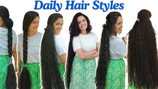 Back with long hair styles long hairstyles hairplay daily hairstyles [upl. by Nitsid]