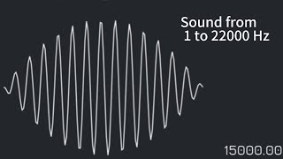 Sound from 1 to 22000 Hz sound hz interestingvideos [upl. by Ynelram]