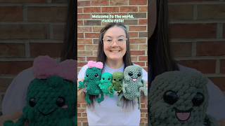 I released my very first pattern Pickle Pete crochet amigurumi pickle [upl. by Ztnahc]