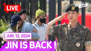 FULL VERENG SUB 💜BTS💜 Jin discharged from army [upl. by Llemert]