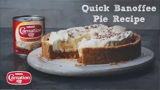 Quick Banoffee Pie Recipe [upl. by Akinihs]